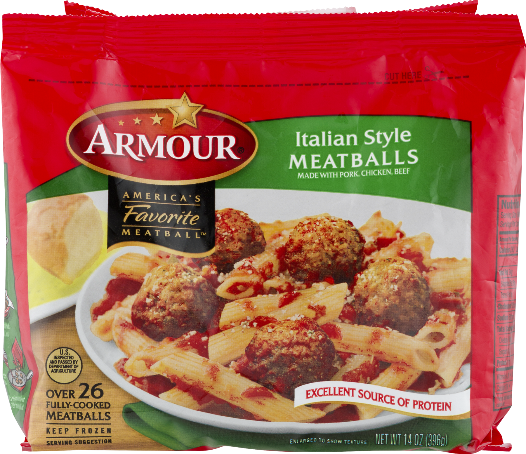 Armour Meatballs, Italian Style - 14 Oz (1800x1800), Png Download