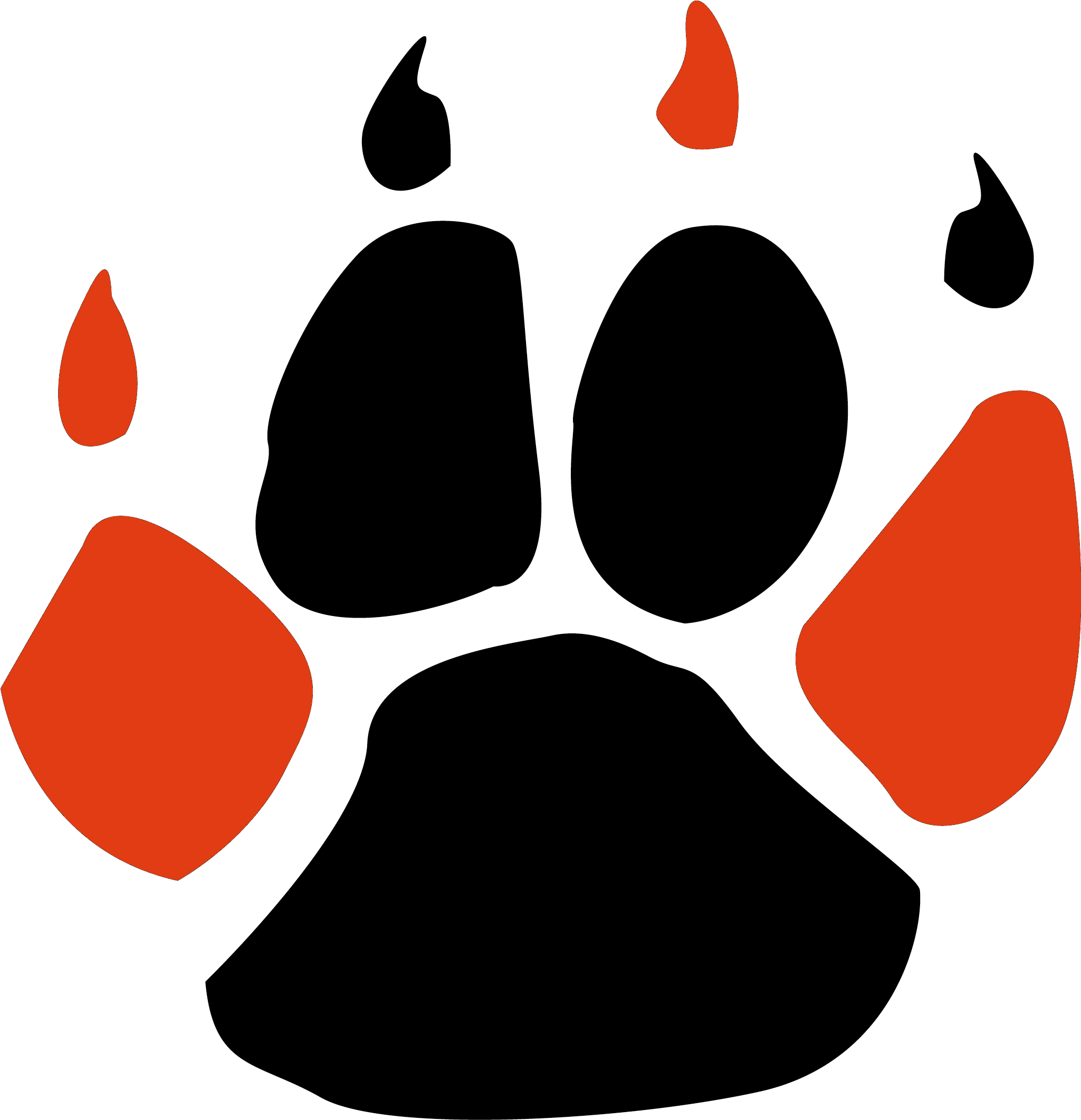 Wildcat Paw (2208x2256), Png Download