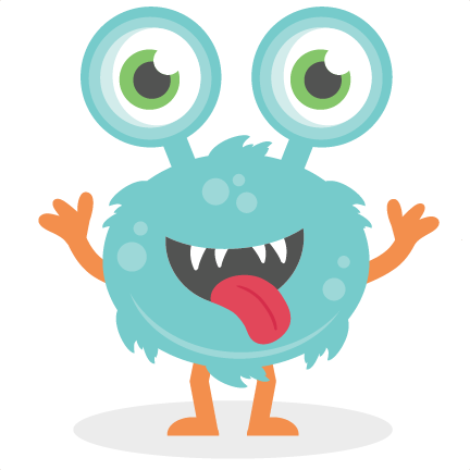Big Eyed Monster Svg Cutting File Monster Svg Cut Files - Miss Kate Cuttables Monsters (432x432), Png Download