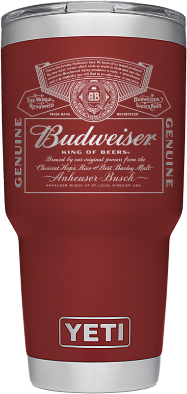 Budweiser Yeti Tumbler 30oz - Danby Dcr016a3bbud5 Refrigerator With Freezer - 17.7" (430x850), Png Download