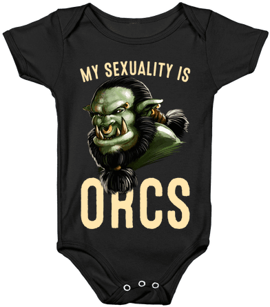 My Sexuality Is Orcs Baby Onesy - Weed Onesie Baby (484x484), Png Download