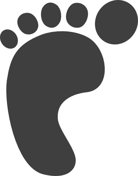 Footprint Clipart Png For Web (468x595), Png Download