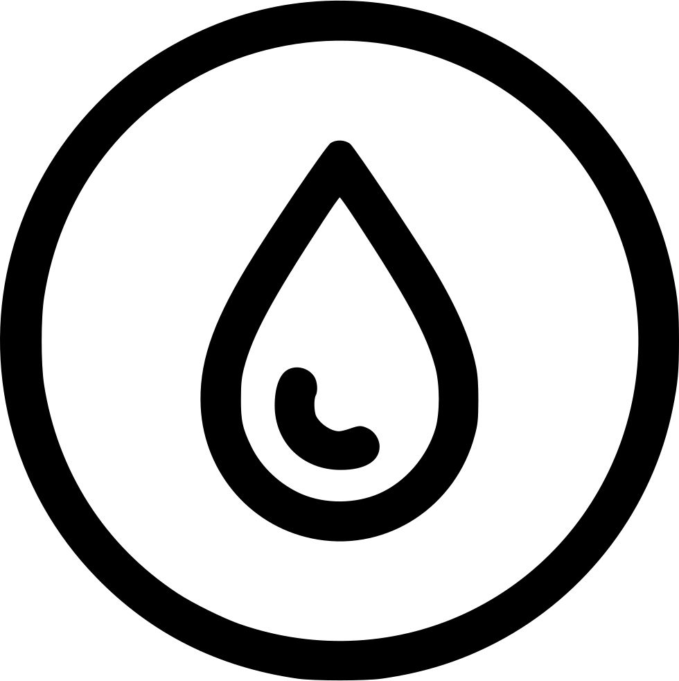Drop Oil Fuel Water Comments - Number Two In A Circle (980x982), Png Download