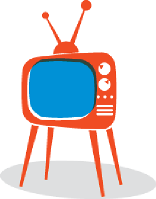 Jpg Free Library Retro Clipart Tv Set - Retro Tv Clip Art (312x399), Png Download