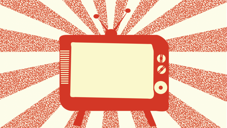 Retro Tv - Ein Letzter Heftiger Schlag Postkarte (794x450), Png Download