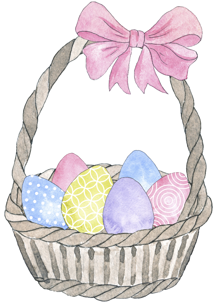 Hand Painted Gray Basket Halloween Transparent Decorative - Portable Network Graphics (1024x1024), Png Download