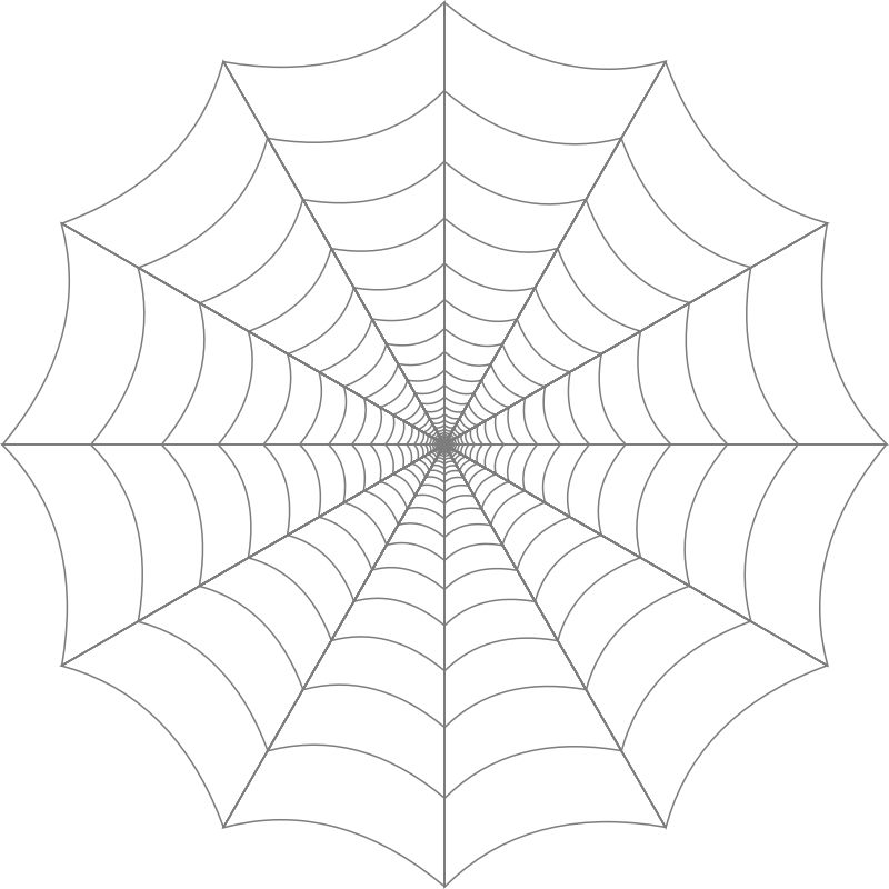 Spider Web Clip Art Tumundografico - Spider Web Clipart White (800x800), Png Download