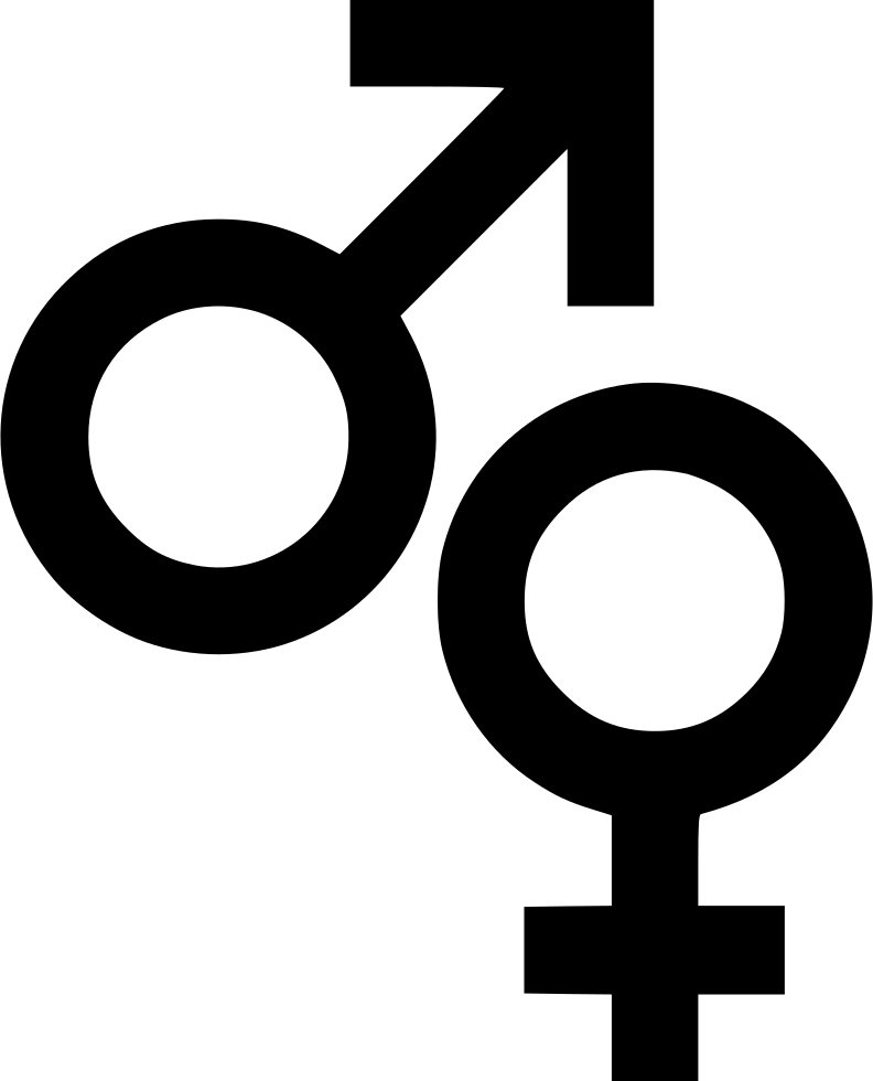 Male Female Symbols Sign Biology Comments - Male Female Symbol Png (792x980), Png Download
