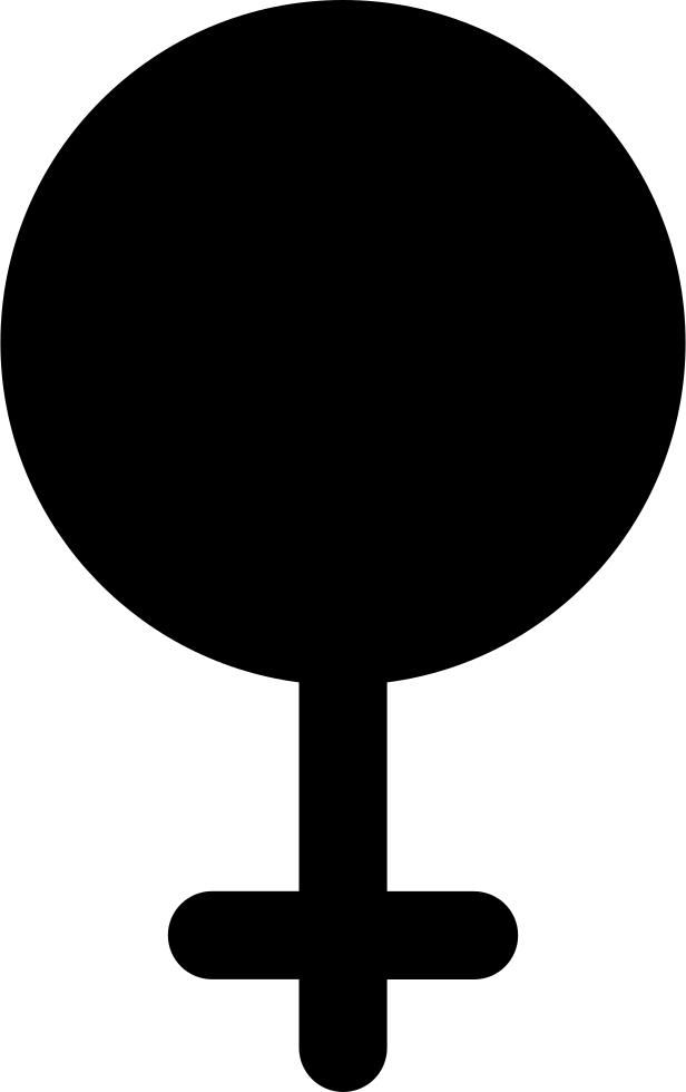 Female Sign - - Cross (616x980), Png Download