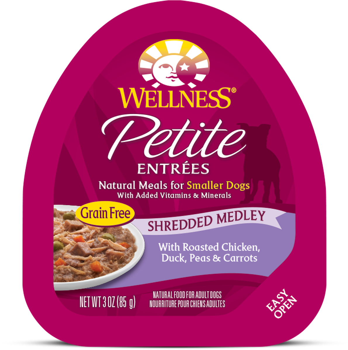 Shredded Medley Chicken Duck - Wellness Petite Entrees Mini Filets Roasted Beef Carrots (2000x2000), Png Download