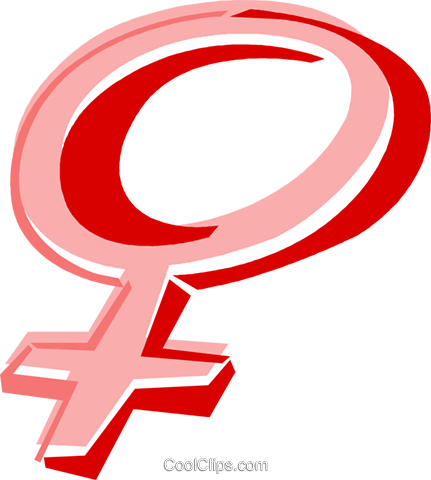 Female Symbol Royalty Free Vector Clip Art Illustration - Símbolo Feminino Png (431x480), Png Download