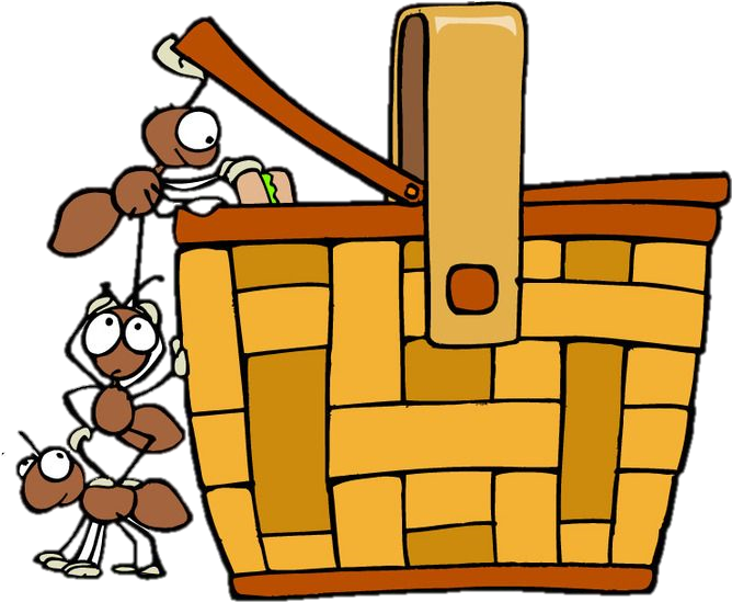 Picnic Basket - Clip Art Picnic (676x550), Png Download