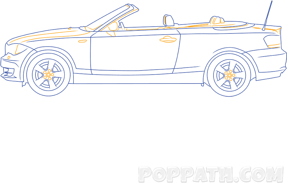 Car Door, Door Handle, And Then Some Of The Back Bumper - Convertible (1000x1000), Png Download