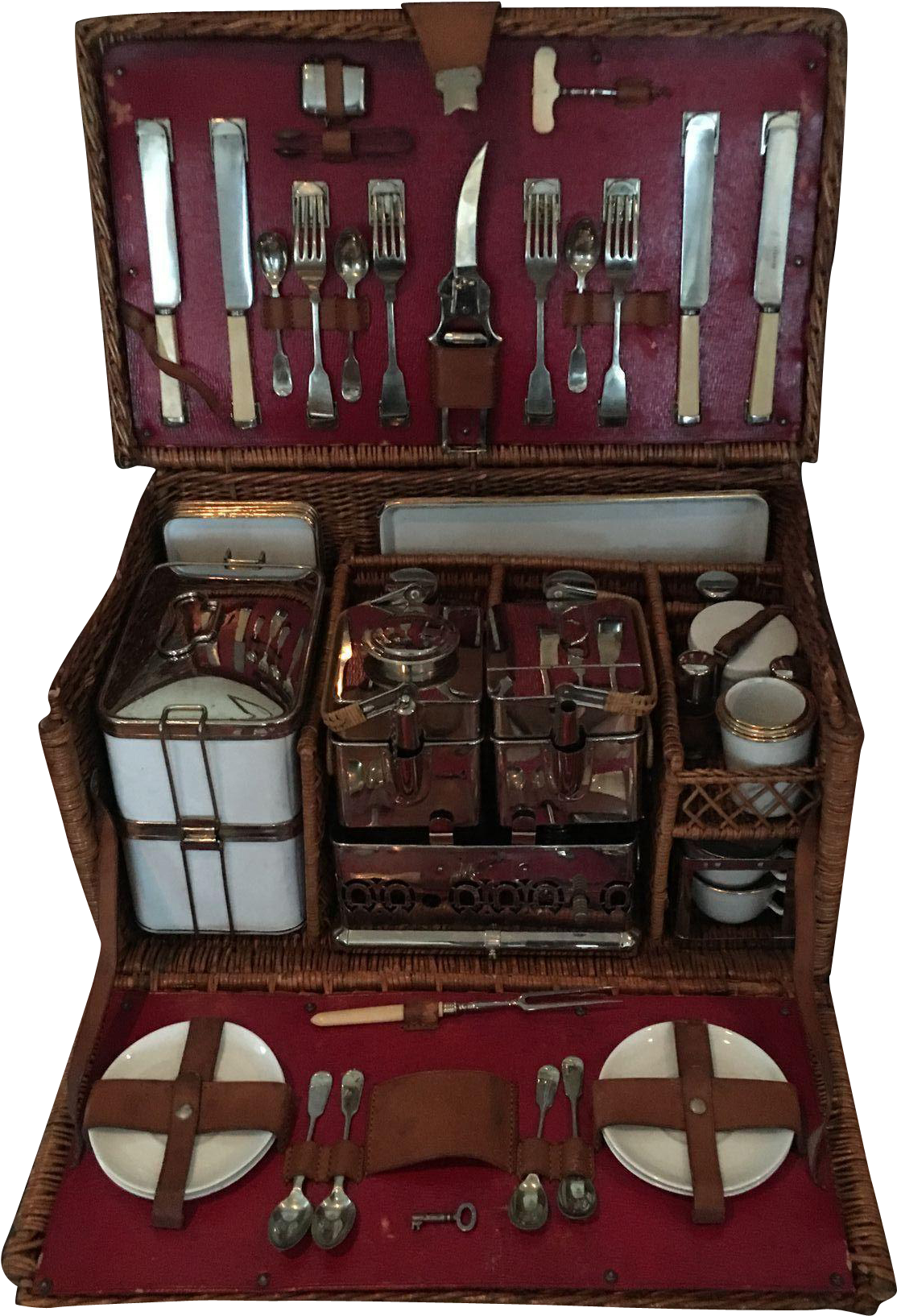 Vintage Picnic Basket - Drawer (1633x1633), Png Download