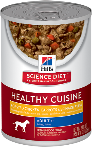 Sd Canine Adult 7 Plus Healthy Cuisine Roasted Chicken - Science Diet Adult 7+ Healthy Cuisine Dog Food (500x500), Png Download