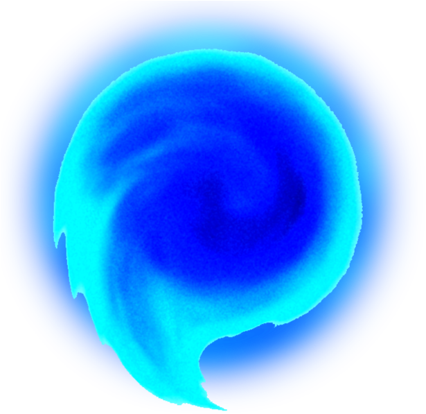 Bola De Fuego Azul Png - Blue Fireball (616x616), Png Download