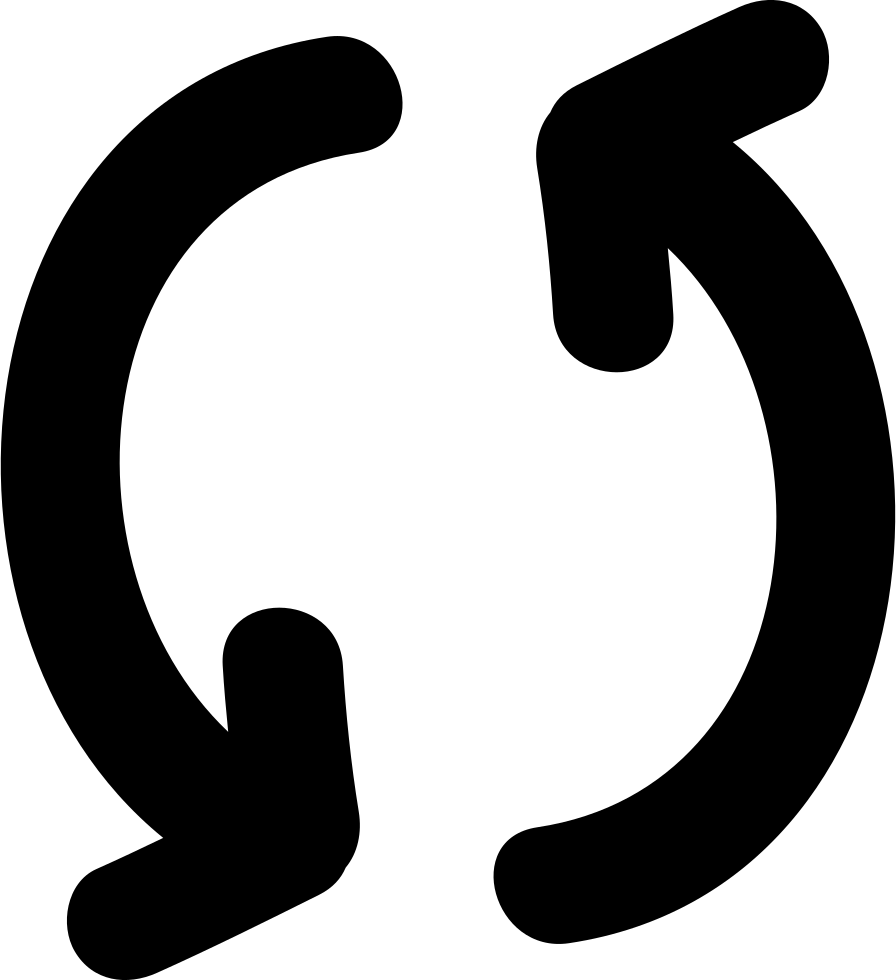 Cycle Couple Of Arrows Hand Drawn Lines Comments - Ciclo Icon (896x980), Png Download