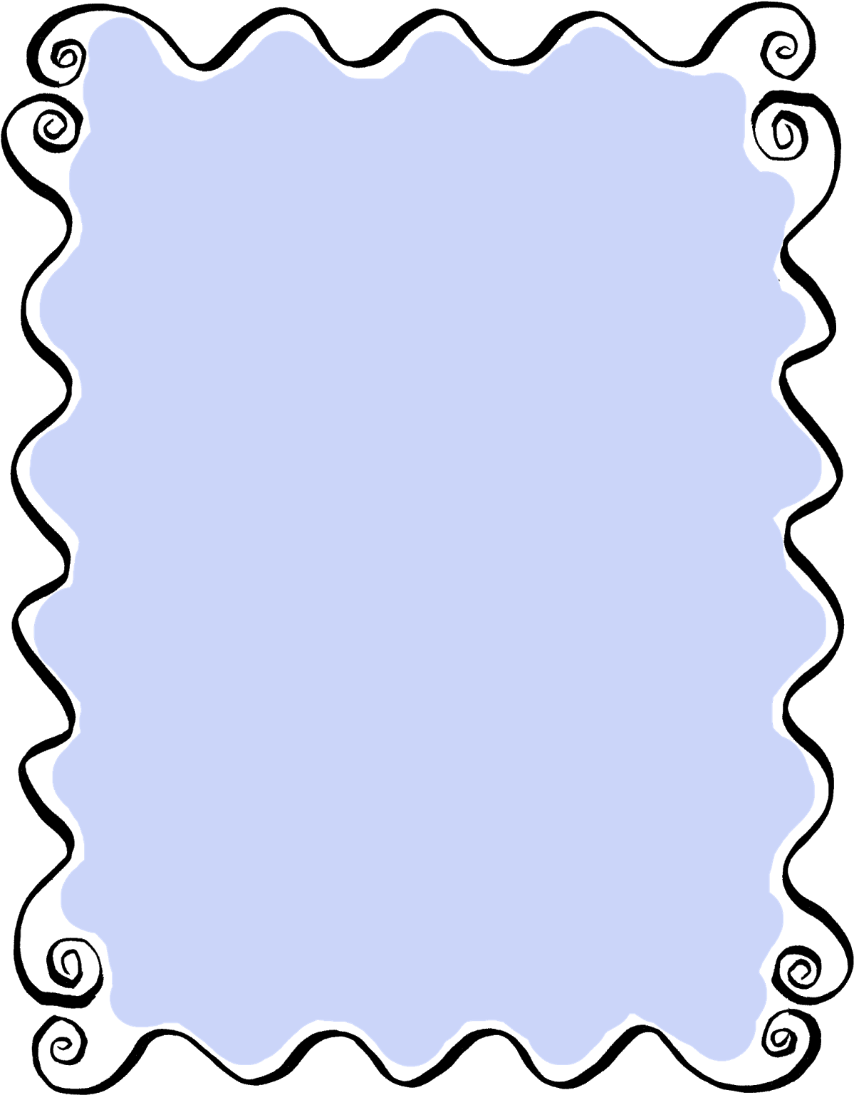 Digital Hand Drawn Frame Downloads - Hand Drawn Frame Png (1237x1600), Png Download