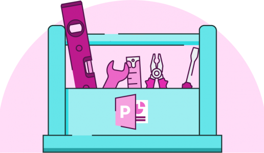 Hand-drawn Powerpoint Toolkit - Drawing (516x300), Png Download