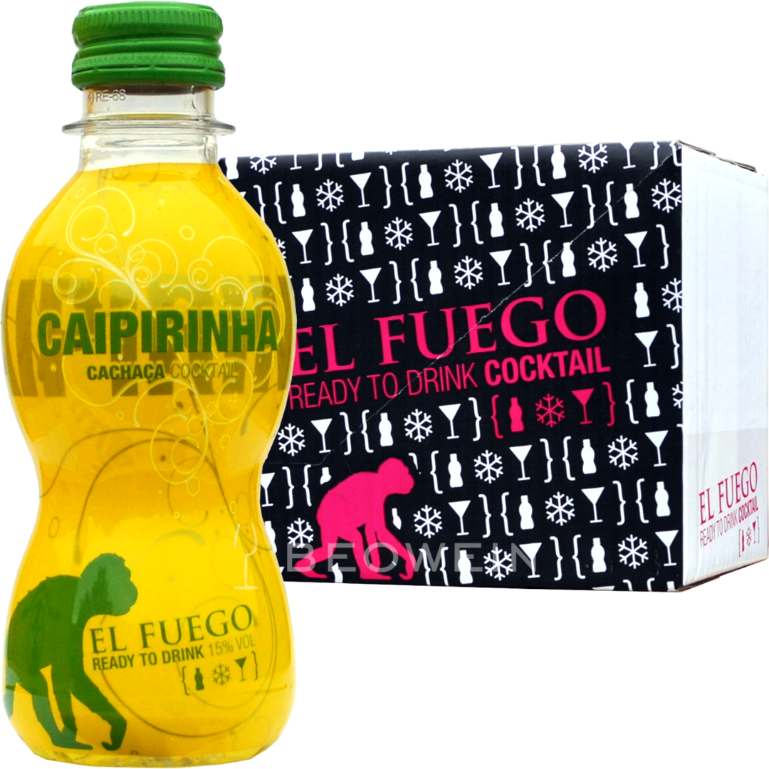 El Fuego Cocktail Caipirinha 6 X 0,2 L - Cocktail (500x500), Png Download
