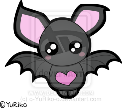 Cute Bats - Cute Halloween Bat Drawings (400x355), Png Download