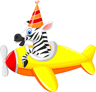 Funny Clipart Plane - Funny Airplane Clipart (400x400), Png Download