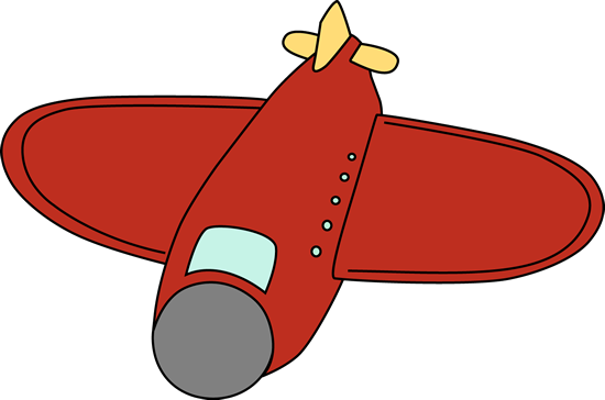Big Red Airplane Clip Art - Big Aeroplane Clipart (550x364), Png Download
