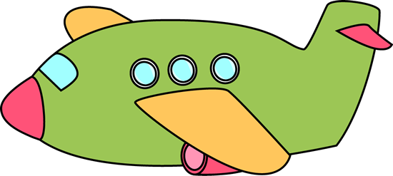 Green Airplane - Green Airplane Clipart (550x247), Png Download