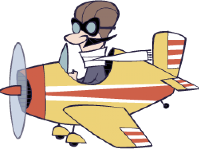 Cartoon Flying Airplane Png (640x480), Png Download