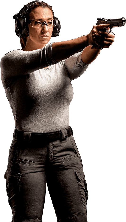 Target - Shooting A Gun Png (600x1000), Png Download