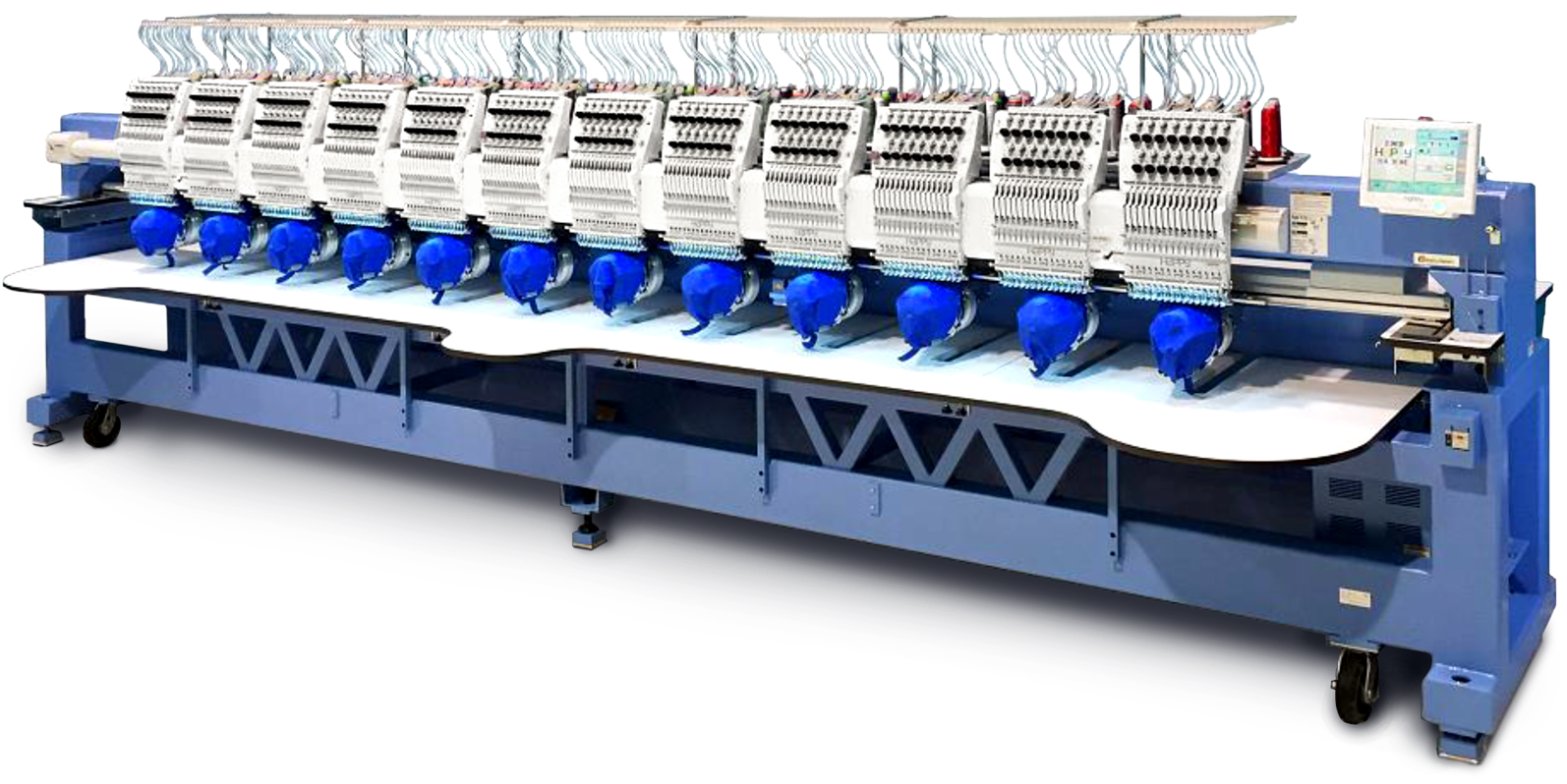 Custom Embroidery Service Tampa - Embroidery Machine 12 Head (1600x802), Png Download
