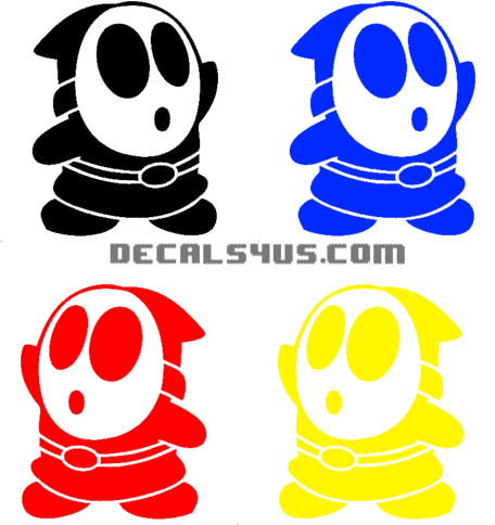 Shy Guy Decal - Super Mario Bros Phone Case - Samsung Galaxy S4 (500x500), Png Download
