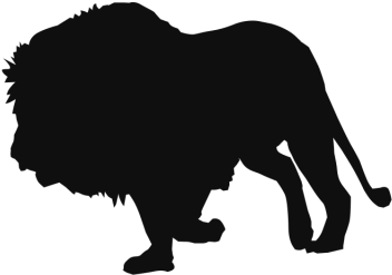 Lion Walking Wild Animals Clipart Background, Lion, - Clip Art (640x640), Png Download