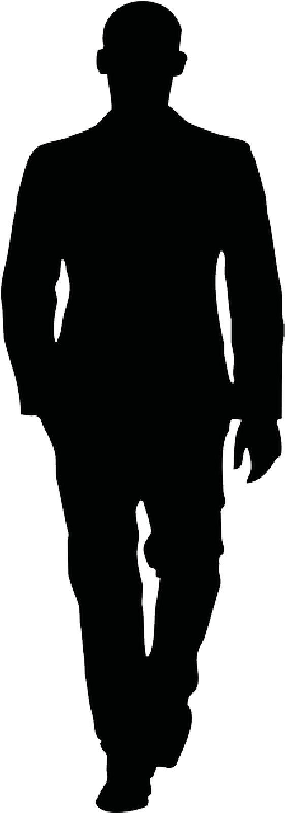 Mb Image/png - Silhouette Person Walking Forward (800x1600), Png Download