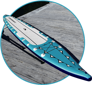 Oar Board Rower Blue Adventure 16 Stand Up - Dinghy (390x390), Png Download