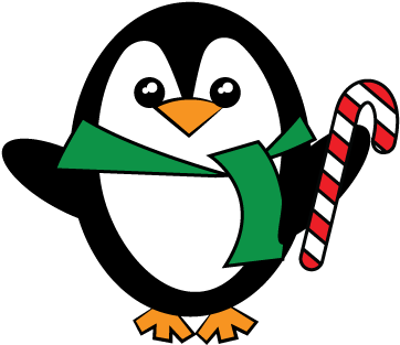 Free Download Clip Art In Png Christmas Penguin With - Christmas Penguin Clip Art (388x333), Png Download
