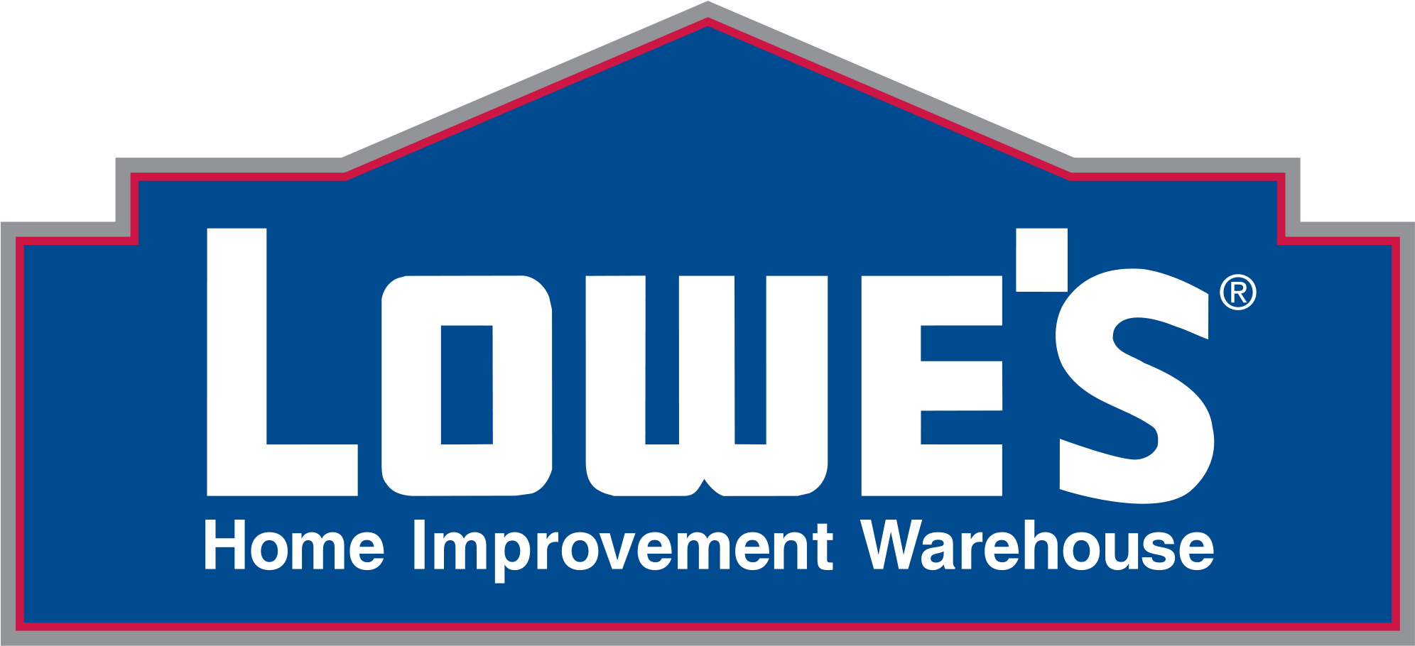 Lowes Hd Logo Background - Lowes Improving Home Improvement (2000x1079), Png Download
