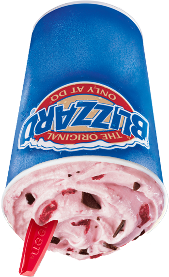 Chocolate Covered Strawberry Blizzard® Treat - Dairy Queen Skor Blizzard (600x600), Png Download
