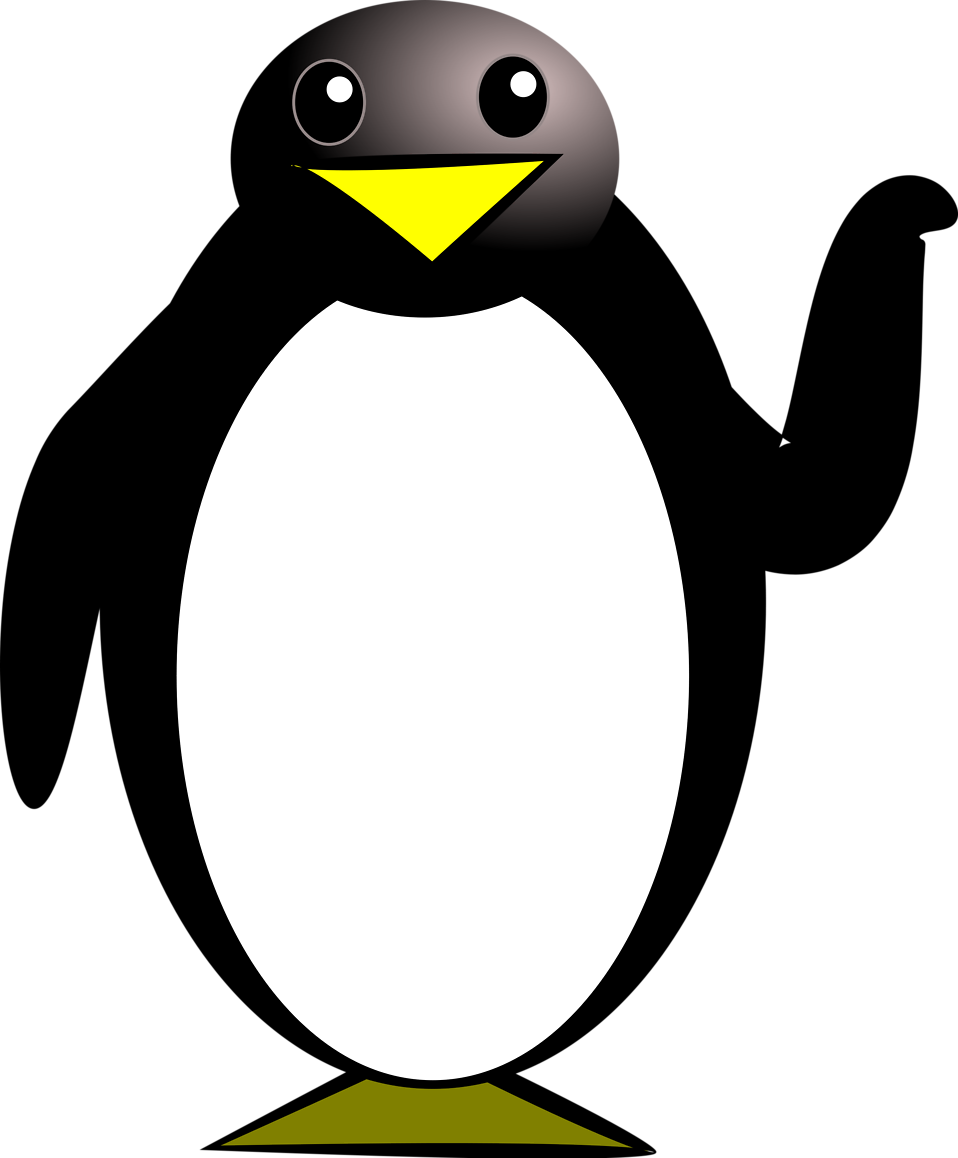 Clip Arts Related To - Penguin Clip Art Gif (958x1158), Png Download
