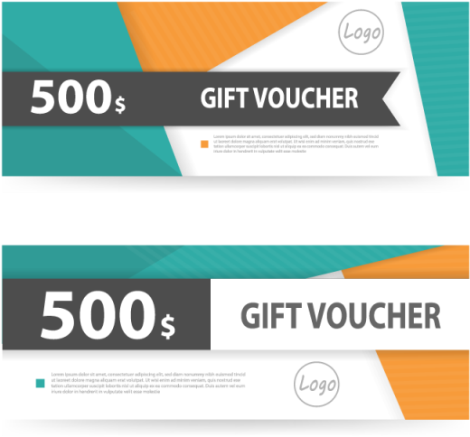 Colorful Gift Voucher Template With Colorful Pattern - Illustration (640x640), Png Download