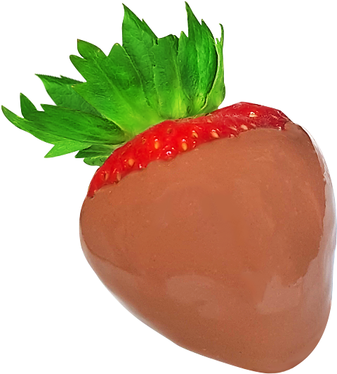 Chocolate Dipped Strawberries - Chocolate-covered Fruit (531x531), Png Download