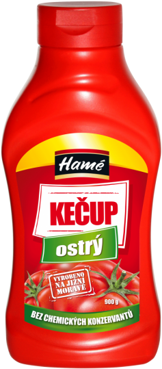 Hot Ketchup Hamé Without Preservatives - Hamé Kečup Sladký Bez Konzervantů 900g (326x600), Png Download