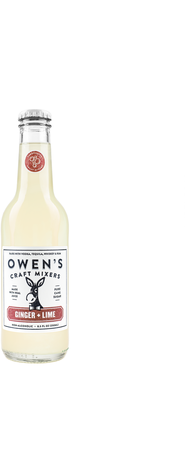 Owen's Ginger Lime 250ml (1000x1500), Png Download