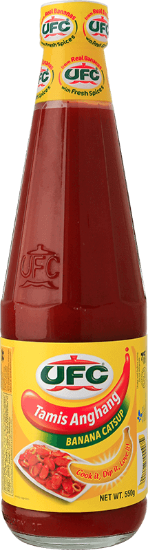 Ufc Tamis Anghang Banana Catsup Regular 550g - Ufc Ketchup (215x800), Png Download