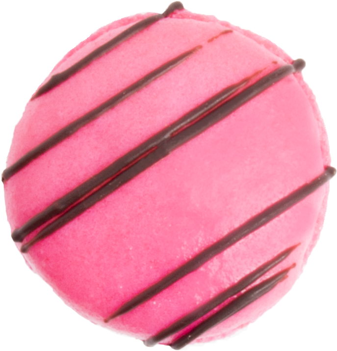 Chocolate Covered Strawberry Macaron Top View Thumbnail - Chocolate (800x800), Png Download