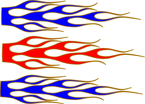 Racing Flame (600x431), Png Download