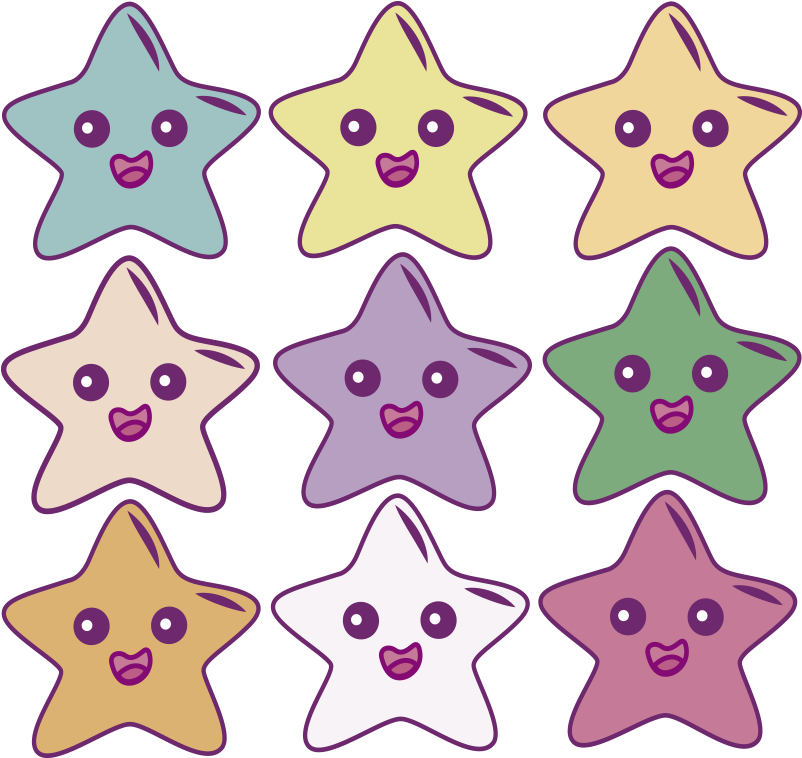 Coleção Estrelas - Borda Rosa - Blue (1822x1140), Png Download