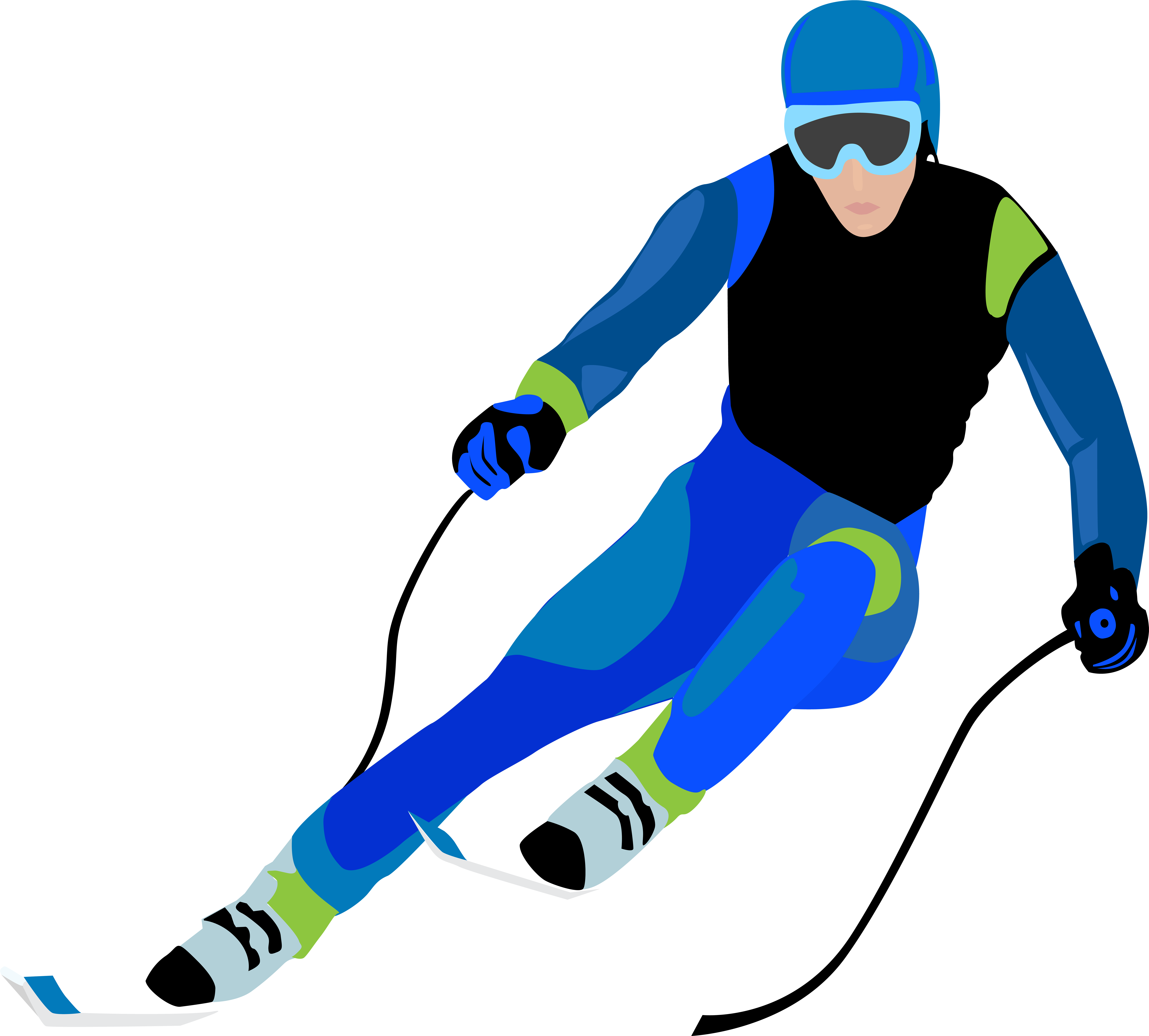 Picture Library Library Skier Clip Art Image Gallery (8000x7213), Png Download