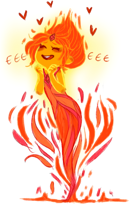 Clipart Flames Tumblr Transparent - Flame Princess Art (441x684), Png Download