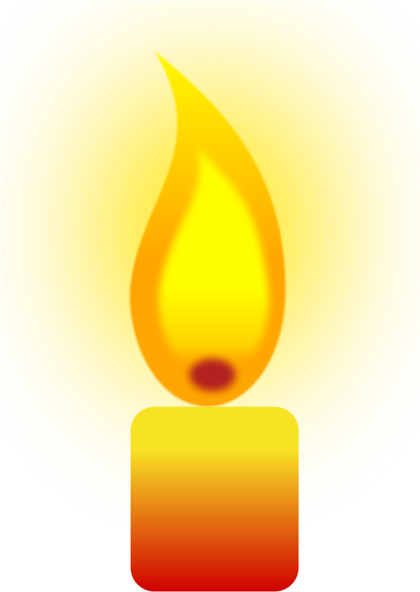 Burning Candle Png 900px Large Size - Candle Burning Clip Art (600x900), Png Download